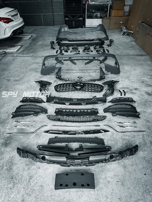 【SPY MOTOR】Benz W167 GLE53前保桿 水箱罩 後保桿 尾飾管 前後輪弧