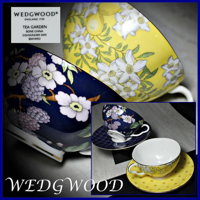 【桑園の】英國 Wedgwood 瑋緻活 骨瓷 Tea Garden 茶之花園系列 下午茶具 杯盤組 週日結標 (委託品) D 5221 B21