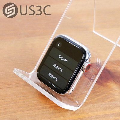 【US3C-板橋店】【一元起標】公司貨 Apple Watch 4 Hermes 40mm GPS+LTE 銀 不鏽鋼金屬錶殼 二手手錶 智慧手錶 蘋果手錶