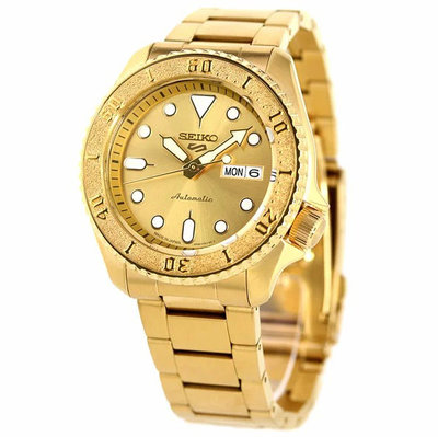 預購 SEIKO 5 SPORTS SBSA066 精工錶 機械錶 43mm 金面盤 鋼錶帶 男錶女錶