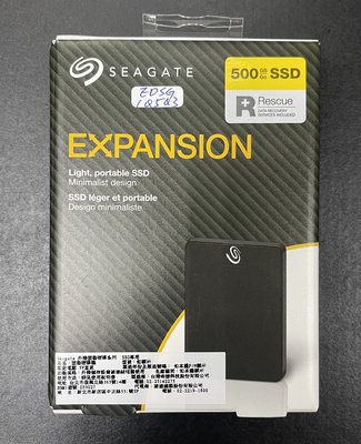 【章魚先生】Seagate EXPANSION 500GB 外接SSD (STLH500400)