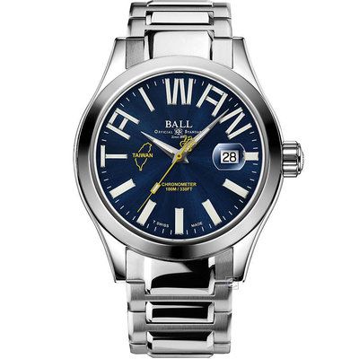 BALL Watch 騰雲號130週年台灣限定機械錶 NM9028C-S34C-BE 藍