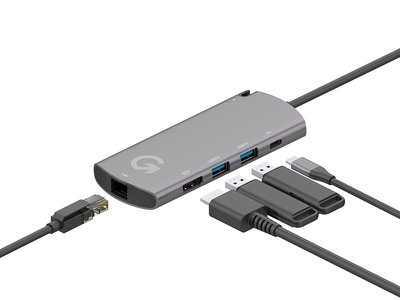 【US3C】GaneToGo Hub 多功能轉接器 250G 外掛雙系統 4K高畫質HDMI輸出 Dock 有線網路轉接