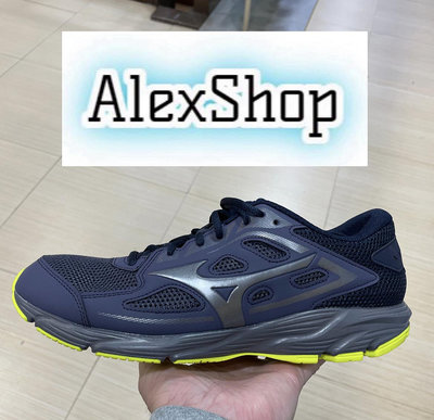 艾力克斯 MIZUNO SPARK 7 藍紫黃 慢跑鞋 男 K1GA220354
