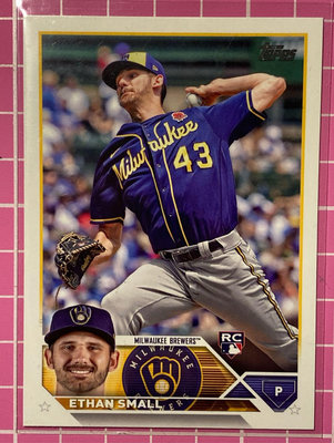 2023 Topps Series 1 #46 Ethan Small Milwaukee Brewers RC