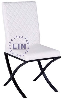【品特優家具倉儲】1201-12餐椅A02平面菱格餐椅造型椅