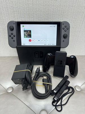 【柏格納】 Nintendo Switch HA1-001(-01) 電力加強版 灰 #二手遊戲機#大里中興店06275