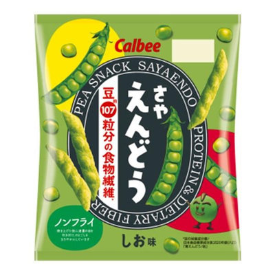 +東瀛go+  卡樂比 Calbee 鹽味 豌豆酥 61g 豌豆餅乾 豌豆 零食 蔬菜餅 日本進口 日本原裝