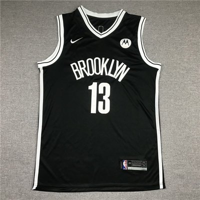 詹姆士·哈登(James Harden) NBA布魯克林籃網隊 熱轉印款式 球衣 黑色 13號