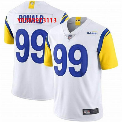 橄欖球DONALD #99 男士短袖RAMSEY #5新款RAMS橄欖球球衣