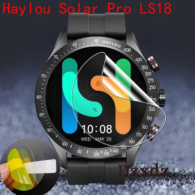 Haylou Solar Pro LS18 智能手錶保護膜適用於 Haylou Solar Pro 智能手錶防水手錶蓋非