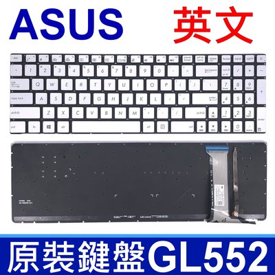 華碩 ASUS GL552 背光 英文款 鍵盤 GL552J GL552V GL552VW GL742 GL742VW