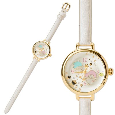 41+現貨免運費 日本正版 Ｙ拍最低價 KIKILALA 雙子星 骨架式皮革手錶 小日尼三 團購 批發 有優惠