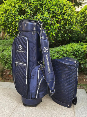 專場:高爾夫球包奔馳Benz尼龍防水衣物包輕便單肩手提包golf球袋球桿包