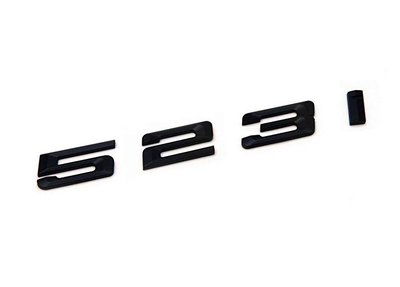 圓夢工廠 BMW 寶馬5系列 E60 E61 F10 F11 523I 523i 後車箱改裝消光黑字貼字標 同原廠款式