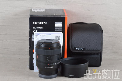 【品光數位】SONY FE 50MM F1.4 GM FOR E-MOUNT 公司貨 #127237