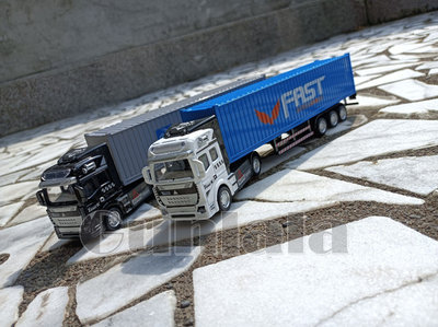 貨櫃車模型 40呎貨櫃 卡車頭 大貨櫃車 拖車頭 模型貨櫃車 Truck Model 拖車
