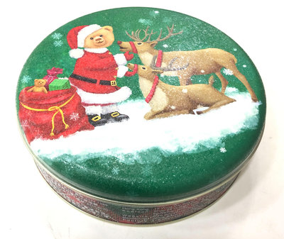 香港伴手禮珍妮曲奇聰明小熊餅乾 珍妮小熊曲奇餅 Jenny Bakery 送禮耶誕節聖誕禮盒 320g 四味奶油曲奇圓罐
