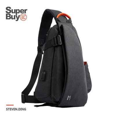 Superbuy大容量包側背包 防水斜背包單肩包 運動後背包包騎行包側肩包 外置-寶藏包包