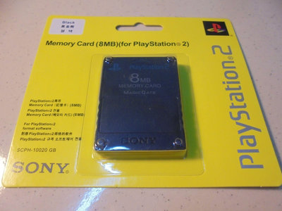 SONY PS2 原廠8MB記憶卡 原廠記憶卡8MB 黑金剛 全新 直購價300元 桃園《蝦米小鋪》