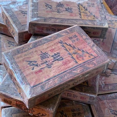 【黑茶】1990年湖南安化黑茶御龍神茯尖茯茯磚茶金花手筑茯茶安化1000克