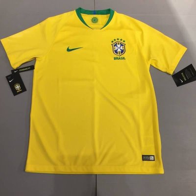 2018 Nike 世界足球賽 BRASIL 巴西代表隊 短袖上衣  巴西足球T 尺寸：XL, 2XL