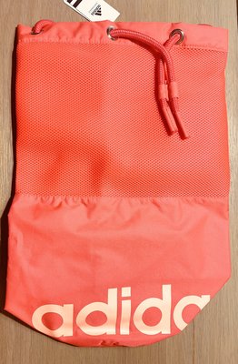 【全新】 Adidas performance 愛迪達螢光粉紅色 肩背包 後背包 海灘包 運動包 水桶包