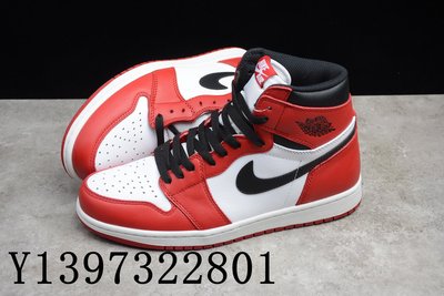 Air Jordan 1 OG AJ1  白紅 芝加哥 元年 減震 籃球鞋 情侶鞋 555088-101