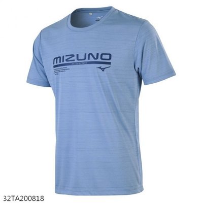 棒球世界全新 MIZUNO 美津濃 32TA20080918霧藍短袖T恤特價