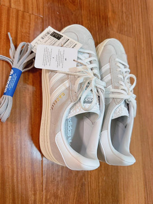 Adidas Gazelle Bold W [HQ6893] 女 休閒鞋 三葉草 厚底 麂皮 灰白