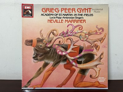 晨雨黑膠【古典】英首版EMI大狗標,Grieg–Peer Gynt Incidental Music: Marriner