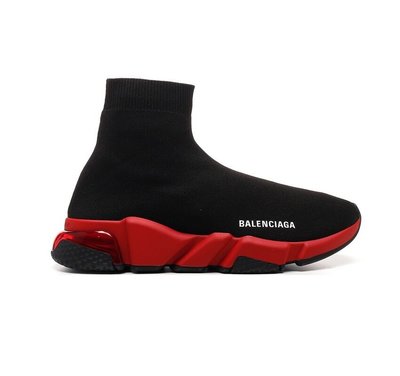 [全新真品代購] BALENCIAGA 黑色紅底 襪套鞋 / 休閒鞋 (Speed) 巴黎世家