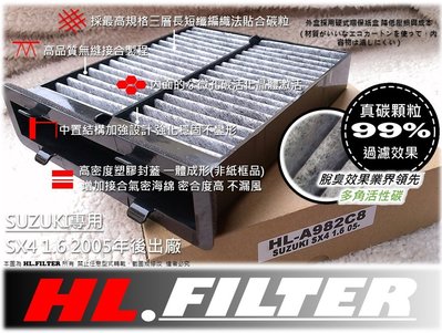 HL】台灣真碳 鈴木 SUZUKI SX4 SX 4 原廠 正廠型 複合式 PM2.5 活性碳冷氣濾網 粉塵濾網 冷氣芯