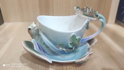 法藍瓷-海龜親子杯盤組（多年珍藏絕版品）