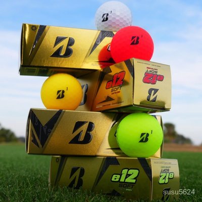 Bridgestone普利司通高爾夫彩球e12彩色高爾夫球三層球可印logo rjmm