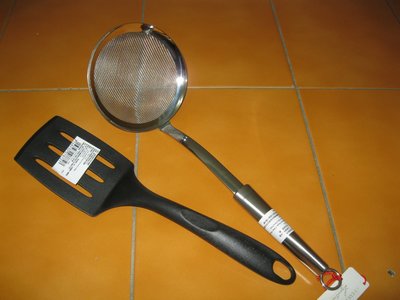 Lagostina樂鍋史蒂娜 Kitchen Tools 不鏽鋼小濾油網加法國特福新手鍋鏟