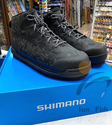《三富釣具》SHIMANO 20短筒防滑釘鞋 FS-080T 黑/銀 歡迎詢問尺寸