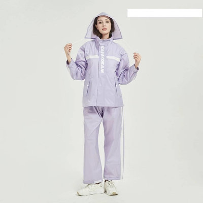 轉賣~【KARAKORAM】透氣防水 兩件式雨衣(3XL.紫色)
