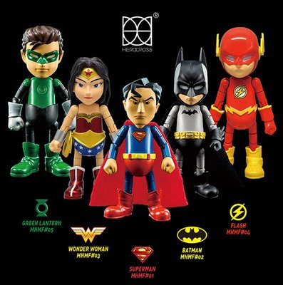 全新現貨 正版 HEROCROSS DC 正義聯盟 超人 蝙蝠俠 閃電俠 綠燈俠 神力女超人 公仔