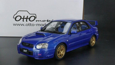 Otto 1 18 速霸路翼豹汽車模型Subaru Impreza Phase II WRX STi