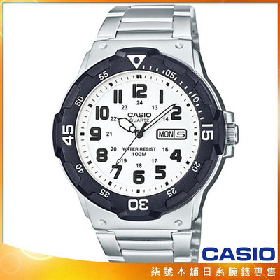 【柒號本舖】CASIO 卡西歐運動鋼帶錶-白 # MRW-200HD-7B (台灣公司貨全配盒裝)