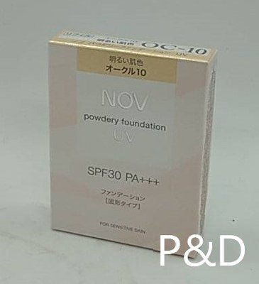 (P&D)NOV 娜芙 防曬粉餅蕊 SPF30 PA+++ (無粉撲) OC-10亮膚色 12G/盒 特價590元