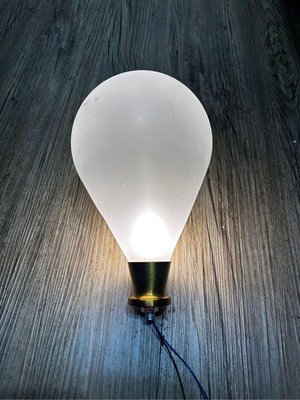 北歐玻璃泡泡燈 燈泡造型燈 燈泡螺牙燈罩 燈泡造型燈罩 LED豆燈G9 7W黃光 燈具材料 燈罩材料 （二手材料出售）