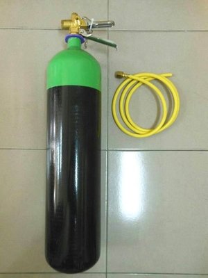 ＊中崙五金【附發票】(來電優惠價)( 全新 ) CO2 鋼瓶運氣+水壓測試 CO2鋼瓶 容量:10公升 (含管子)