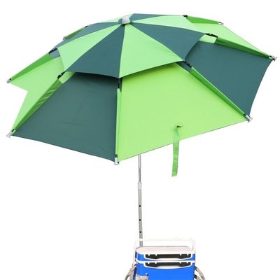 現貨-釣魚傘折疊釣傘防雨遮陽傘萬向漁具雨傘垂釣傘地插擺攤遮陽傘-簡約