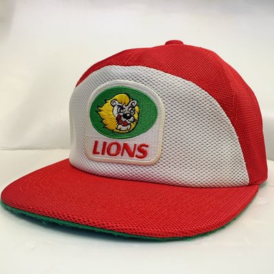 CA-中華職棒【統一獅】2004年 LOGO隊徽球迷帽-後扣 (白/紅 非球員帽)