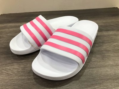 【ADIDAS】~ 愛迪達 女款 運動拖鞋 輕量 一體成型 不怕水 GZ5237 白粉紅