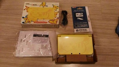 NEW 3DSLL 皮卡丘 3DS 皮卡丘 主機 黃 神奇寶貝 日月 太陽 月亮 送保護貼 充電售
