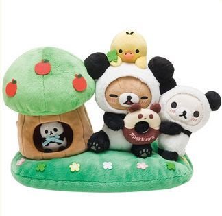 鼎飛臻坊 拉拉熊 懶懶熊 懶懶妹 小雞 2015 限定商品 貓熊造型 樹屋組 日本正版