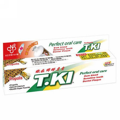 【T.KI】 鐵齒蜂膠牙膏144g x 1